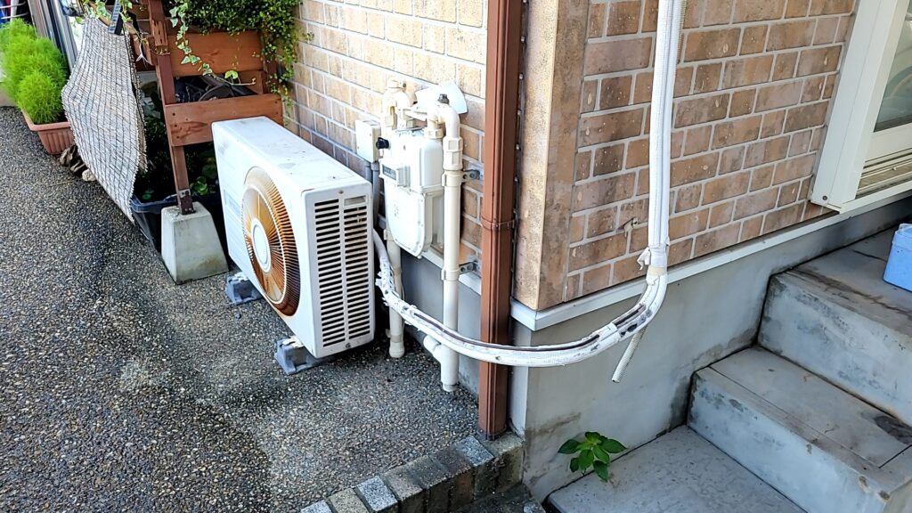 名古屋市緑区エアコン室外機移設工事